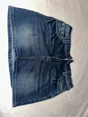 ROMWE Women's Dark Blue Denim Skirt